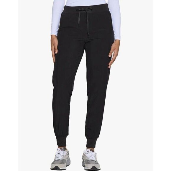 Scrub Jogger Pants Tapered Leg High Rise - Picture 1 of 5
